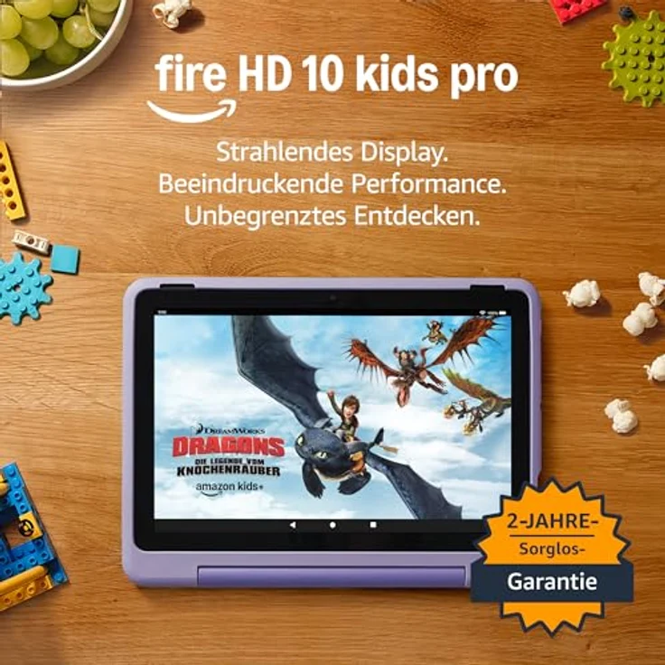AMAZON Fire HD 10 Kids Pro (2023), Tablet, 32 GB, kindersicher mit Happy Day Design, Schwarz – Bild 7