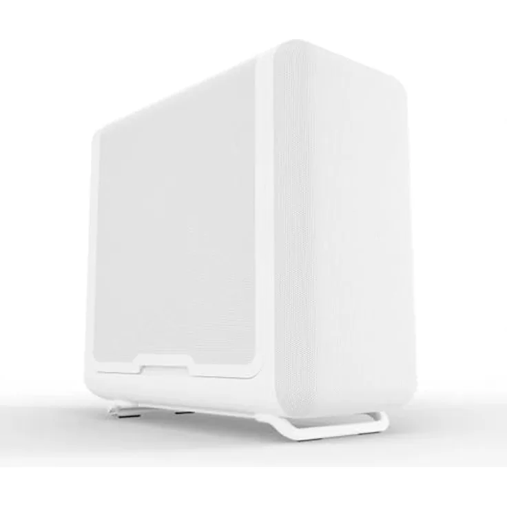 HYTE X50 Air Midi Tower - Snow White, PC-Gehäuse mit starkem Airflow, drei Kammern, Mesh-Seiten und USB-C 20 Gbit/s Frontanschluss