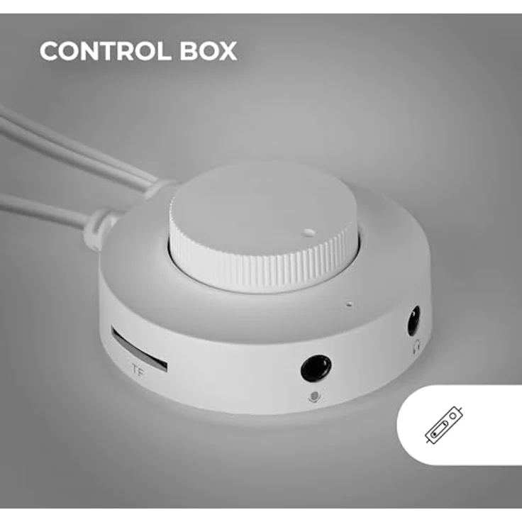 Mars Gaming MSRGB2, Bluetooth 5.3 Lautsprecher mit DSP Soundprozessor, 15W Leistung, dynamischer RGB-Beleuchtung, Full Mesh Front, kompakt, weiß, mit 3,5 mm Klinkenanschluss und USB-Anschluss – Bild 5