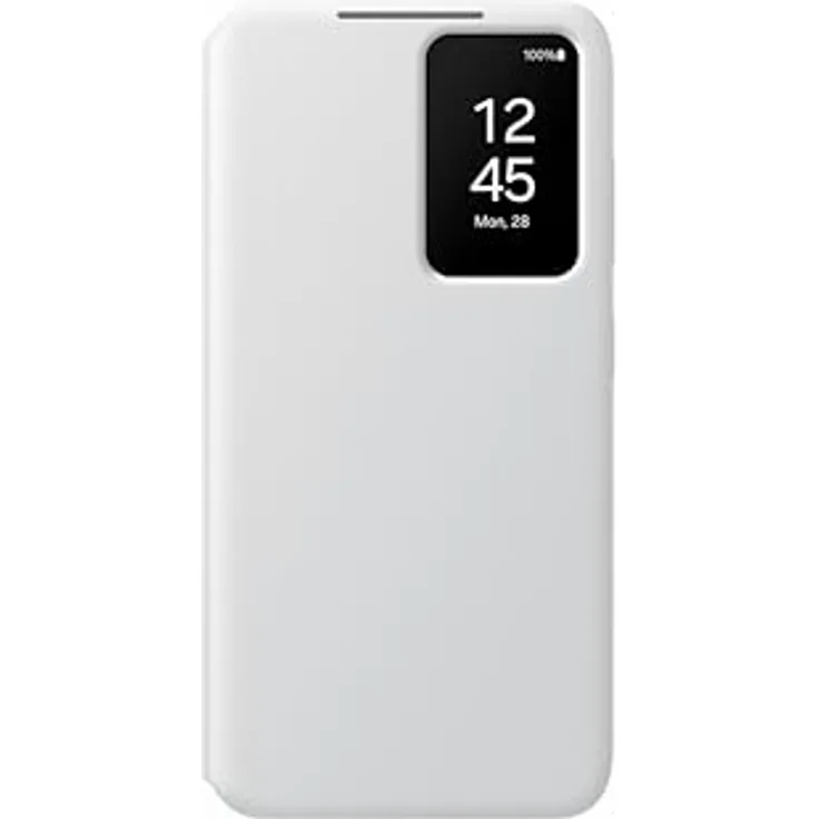 Samsung Smart View Wallet Smartphone Case EF-ZS921 für Galaxy S24, Handy-Hülle, Kartenfach, Sichtfenster, White