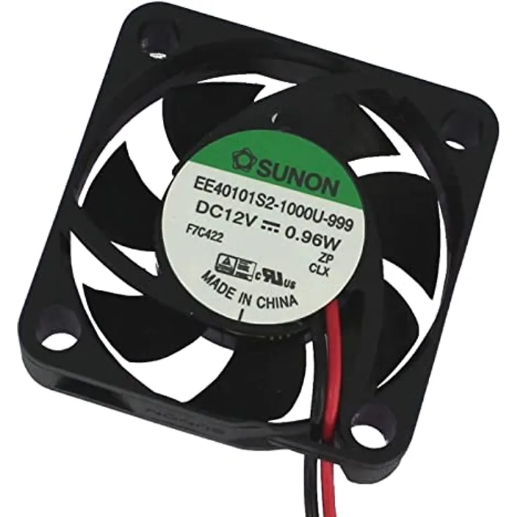 SUNON 12V DC 0,8W 40x40x10mm 12m³/h 6100U/Min 12m³/h Sunon EE40101S21000U999