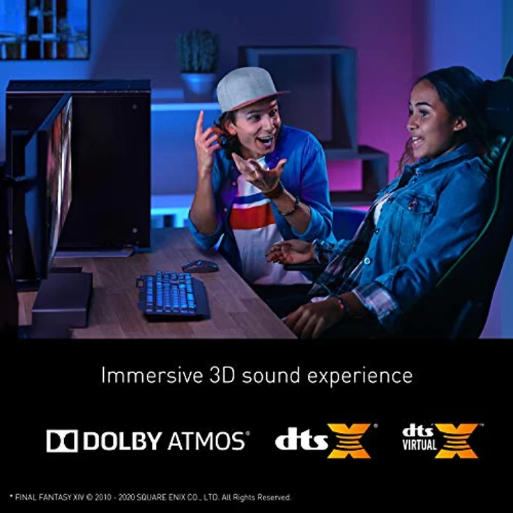 Panasonic SOUNDSLAYER SC-HTB01, Gaming Lautsprecher mit kraftvollem Sound, Schwarz – Bild 3