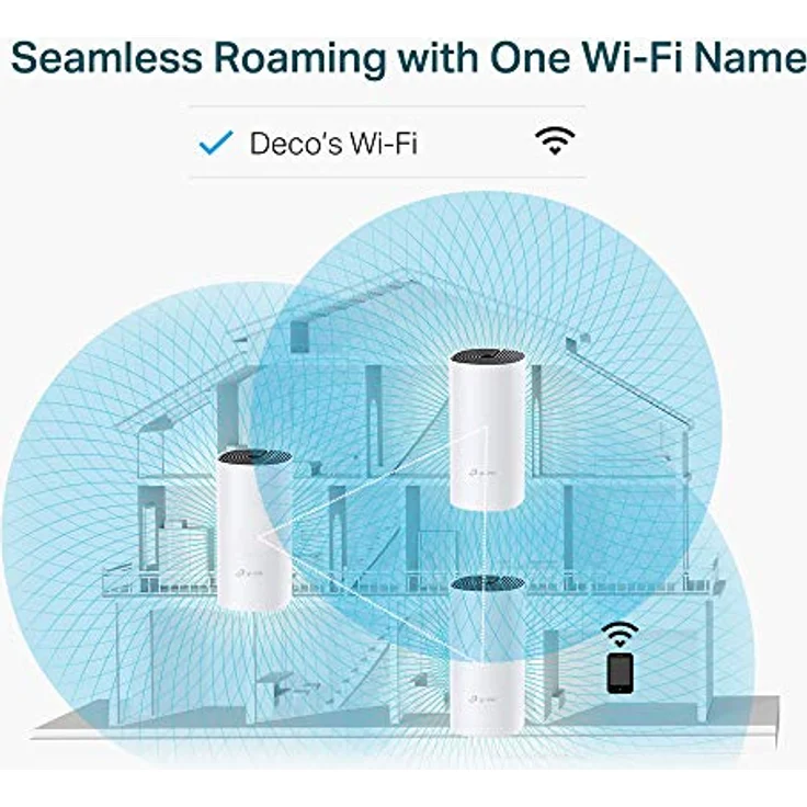 TP-Link Deco P9 - WLAN-System (3 Router) - bis zu 557 m² - GigE - 802.11a/b/g/n/ac, Bluetooth 4.2 - Dual-Band – Bild 4
