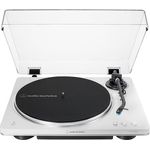 Audio-Technica AT-LP70XBT Fully Automatic Wireless Belt-Drive Turntable (White/Silver)