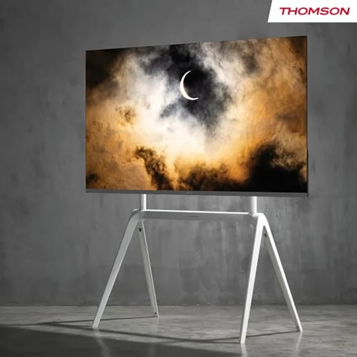 Thomson S604, Indoor-TV-Ständer aus Metall für 65-86 Zoll Fernseher, VESA-kompatibel, max. 60 kg, mattierte Oberfläche – Bild 8