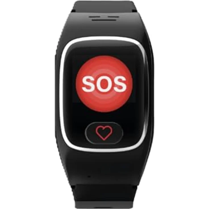 James B8 Notruf- & Sicherheitsuhr für Senioren, GPS, Sturzerkennung, SOS-Knopf, lauter Alarm, Schwarz – inkl. SIM & 2 Monate Gratis-Tarif – Bild 4