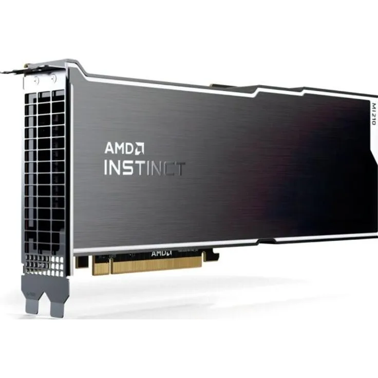 AMD Radeon Instinct MI210, Grafikkarte für HPC und KI-Berechnungen, 64 GB HBM2e, 6656 Rendering-Kerne, CDNA 2.0-Architektur