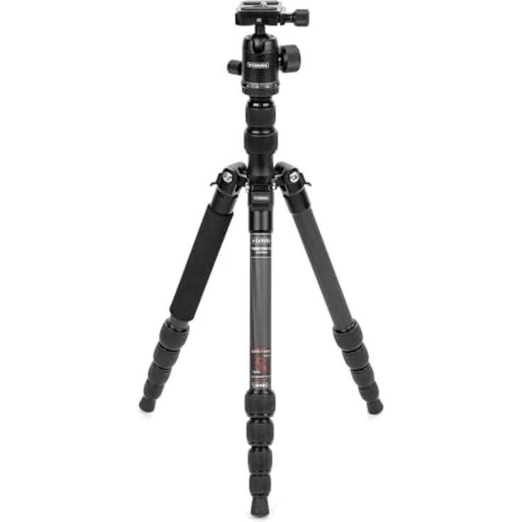 Caruba Travelstar 143 Lightweight Camera Stativ - Ideal für Reisen, 360-Grad-Drehung, Einbeinstativ Funktion - 10kg Tragfähigkeit