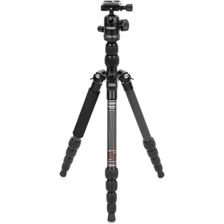 Caruba Travelstar 143 Lightweight Camera Stativ - Ideal für Reisen, 360-Grad-Drehung, Einbeinstativ Funktion - 10kg Tragfähigkeit – Bild 1