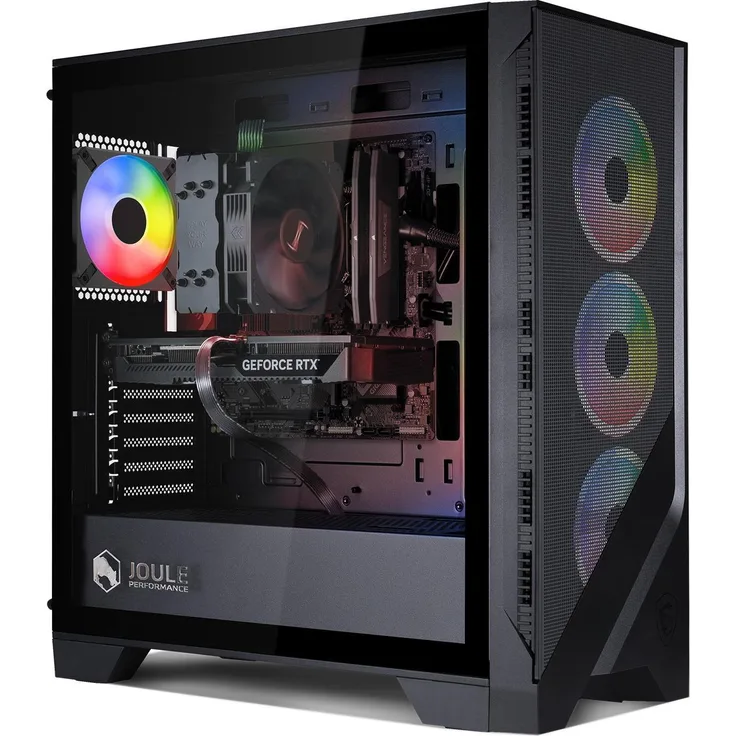 Joule Performance L1135839 Gaming PC, AMD Ryzen 5 7500F, 32 GB RAM, 1 TB M.2 SSD, NVIDIA GeForce RTX 5070, Schwarz