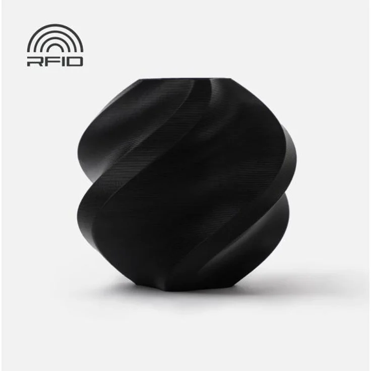 Bambu Lab PLA Basic Refill, 3D Filament aus PLA, 1.75 mm, 1000 g, schwarz, optimiert für Hochgeschwindigkeitsdruck