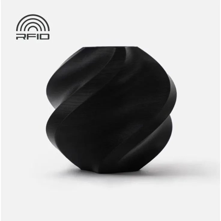 Bambu Lab PLA Basic Refill, 3D Filament aus PLA, 1.75 mm, 1000 g, schwarz, optimiert für Hochgeschwindigkeitsdruck