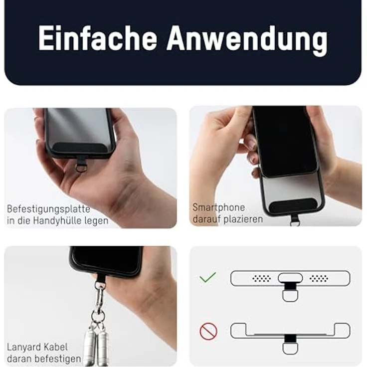 ANSMANN Handykette Lanyard USB C auf Lightning Kabel, 27W Ladeleistung mit Diebstahlschutz – Bild 4