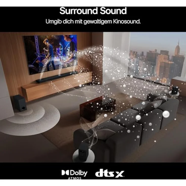 LG DS80TR 5.1.3 Soundbar mit Dolby Atmos, 580 W, Schwarz – Bild 6
