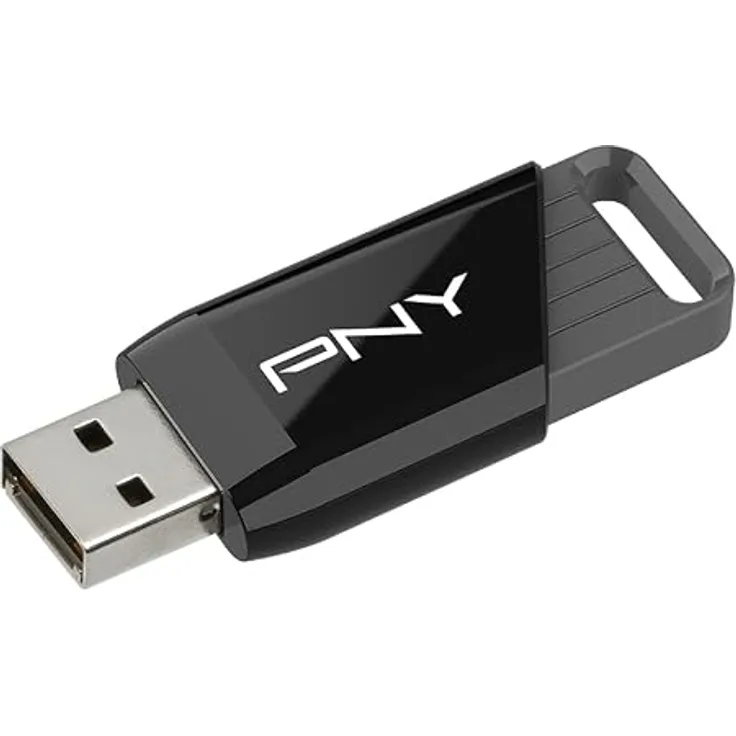 PNY Attaché X 128GB USB-Stick, USB 3.2 mit 130 MB/s Übertragungsgeschwindigkeit, robuster Schiebeverschluss