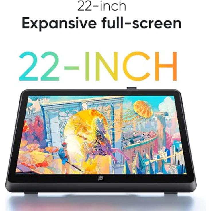 XP-PEN Artist 22 Plus Grafiktablett, 22-Zoll-Display, X3 Pro Smart Chip Stift, 16K Druckstufen – Bild 2