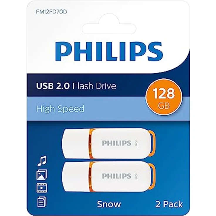 Philips USB-Stick Snow Edition 128 GB, USB2.0, 2 Packungen – Bild 3