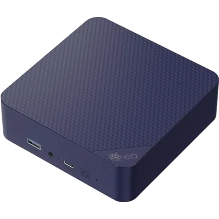 Beelink EQ13 Mini-PC, Intel N200 (4C/4T, bis zu 3.7Ghz), 16G DDR4 RAM 500G M.2 PCIe3.0 SSD, Dual LAN 1000M/WiFi 6/BT5.2/HDMI/4K Dual Display, in Schwarz