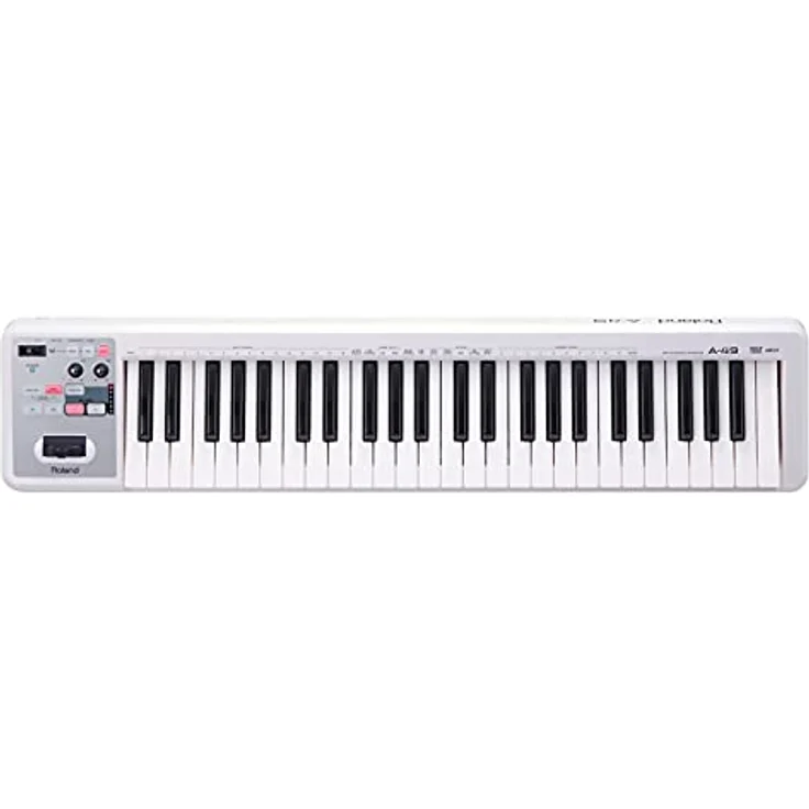 Roland A49 MIDI-Keyboard Weiss + keepdrum MIDI-Kabel 2m – Bild 2