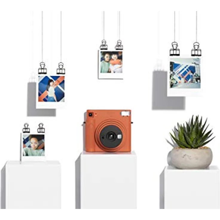 Fujifilm Instax SQUARE SQ1 terracotta orange EX D Sofortbildkamera + Fujifilm Instax SQUARE Film – Bild 5