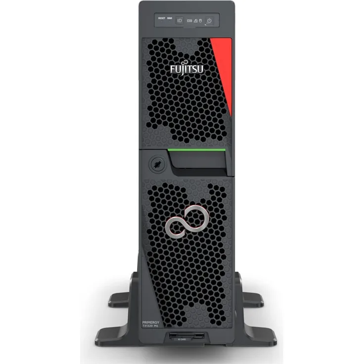 Fujitsu PRIMERGY TX1320M6, Server mit Intel Xeon E-2436, 32GB RAM, 4xSFF, 500W, Schwarz