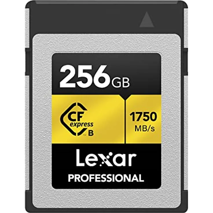 Lexar Professional GOLD-Serie CFexpress Karte 256GB, Typ B CF Karte, bis zu 1750 MB/s Lesen, Nehmen Sie PCIe 3.0 und NVMe, Speicherkarte für professionelle Fotografen, Videofilmer (LCXEXPR256G-RNENG)
