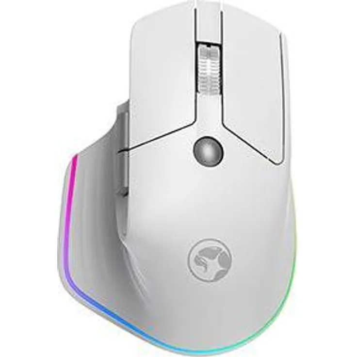 Marvo G803, Kabellose Maus in Weiß mit 4000 DPI, Ergonomisches Design, 5 programmierbare Tasten