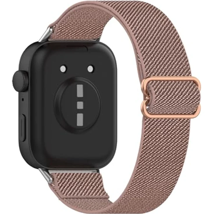GIOPUEY Armband für Huawei Watch Fit 5/5 Pro/Fit 4/4 Pro/Fit 3, Geflochten aus Nylon, elastisch und atmungsaktiv, unisex, pink – Bild 1