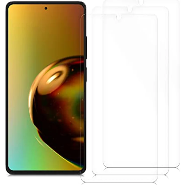kwmobile 3X Displayschutzfolie für Xiaomi Redmi Note 12 Pro+ 5G / Note 12 Pro 5G - Transparente Schutzfolien Set – Bild 4
