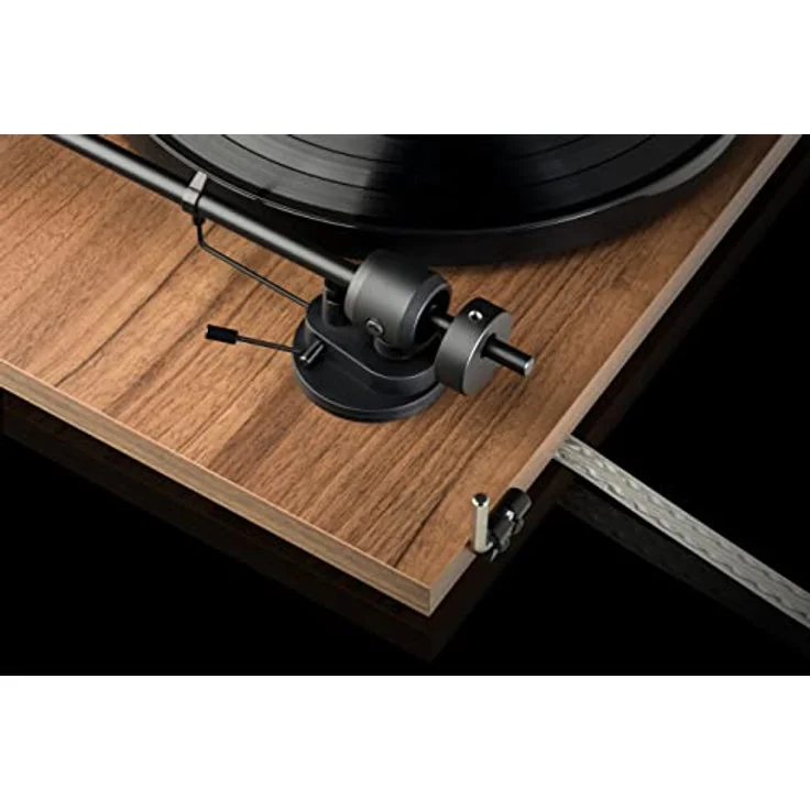 Pro-Ject E1, Plug & Play Einsteiger Plattenspieler mit OM5e System und elektronischer Geschwindigkeitsumschaltung (Weiß) – Bild 3