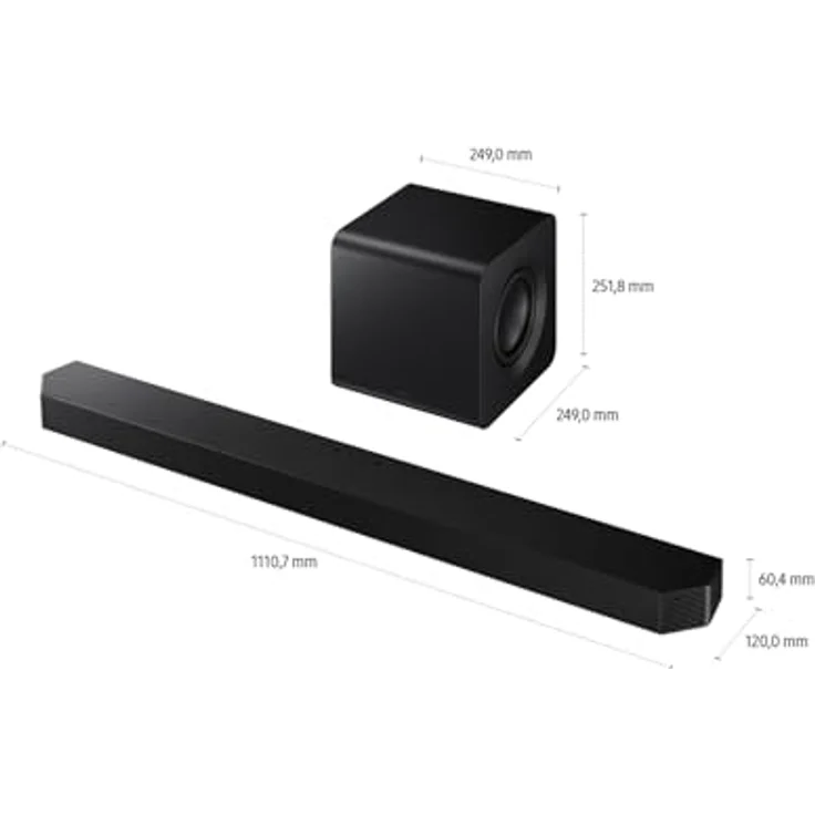 Samsung HW-Q810GF Q-Soundbar, 5.1.2-Kanal Soundbar mit kabellosem Dolby Atmos, DTS:X, Bluetooth, WLAN und SpaceFit Sound – Bild 5