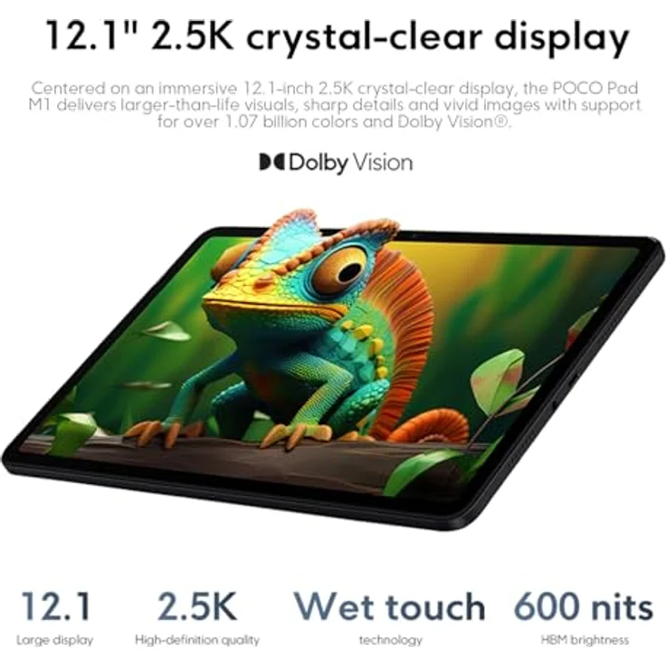 Xiaomi Poco Pad M1 Tablet 12,1" 2,5K Display, 8GB RAM, 256GB Speicher, Wifi, Grau – Bild 3