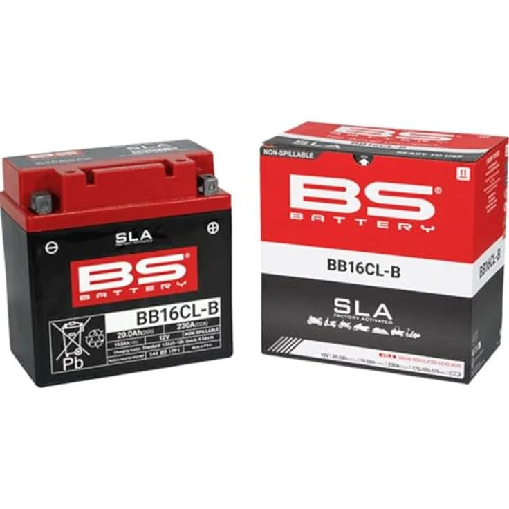 BS Battery BB16CL-B, Wartungsfreie AGM-Batterie mit 19Ah und 260 CCA, werkseitig aktiviert, auslaufsicher, vielseitige Montage – Bild 3