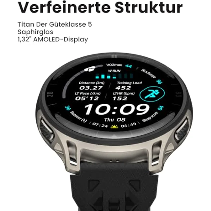 Amazfit Cheetah 2 Pro, Smartwatch für Marathonläufer mit 31 Stunden GPS-Nutzung, schwarz – Bild 2