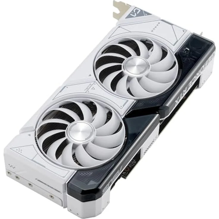 ASUS Dual GeForce RTX 4070 SUPER White OC Edition 12GB GDDR6X Gaming Grafikkarte (Nvidia GeForce RTX4070 DLSS 3, PCIe 4.0, 1x HDMI 2.1a, 3x DisplayPort 1.4a, DUAL-RTX4070S-O12G-WHITE, weiß) – Bild 4