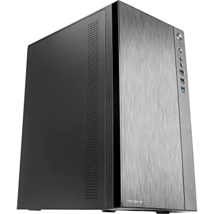 Tacens Anima ACX500, Micro ATX PC Gehäuse, 12cm Lüfter, 500W Netzteil, USB 3.0, Schwarz, Compact – Bild 1