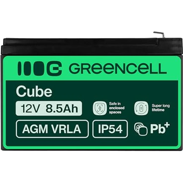Green Cell® AGM 12V 8,5Ah Vlies Batterie, wartungsfrei, zyklenfest für USV, Alarm- und Sicherheitstechnik – Bild 3
