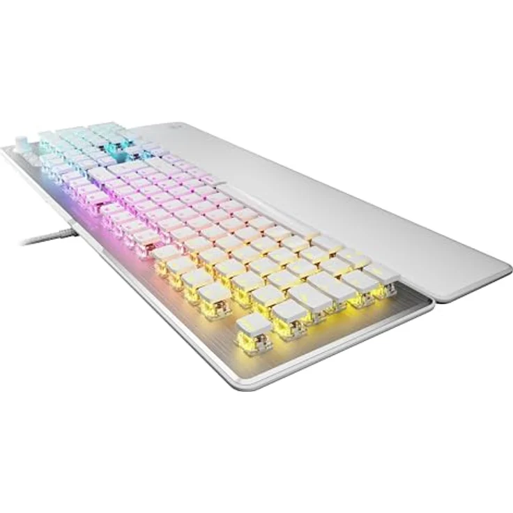 Turtle Beach Vulcan II, Mechanische PC Gaming-Tastatur mit Tactile TITAN II Schaltern, RGB-LED, abnehmbarer Handballenauflage, kabelgebunden, AZERTY, Weiß – Bild 6