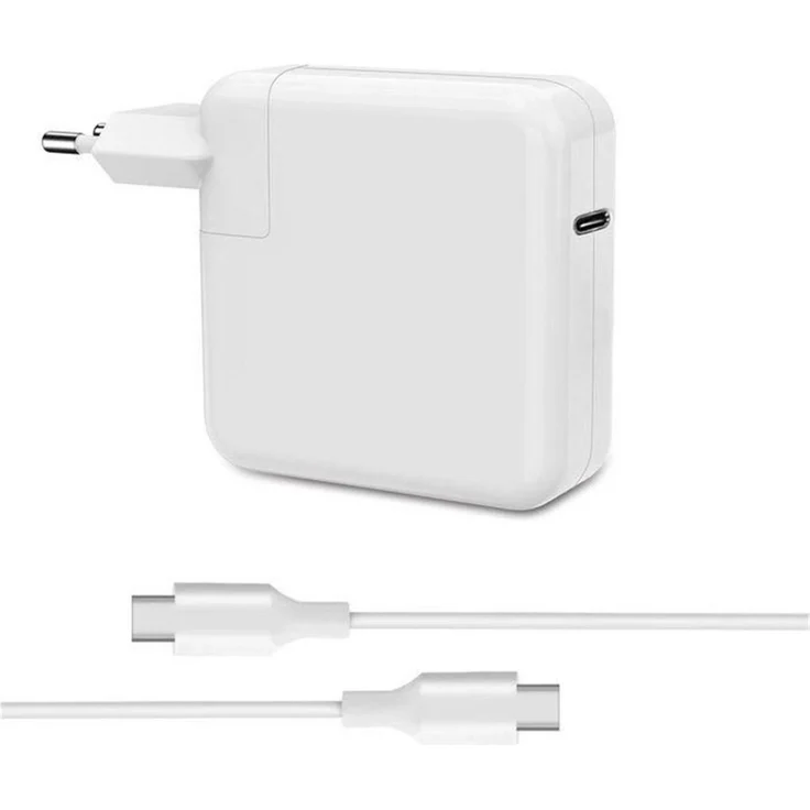 CoreParts USB-C Charger für Apple (96 W), schnelles USB Ladegerät, Weiß