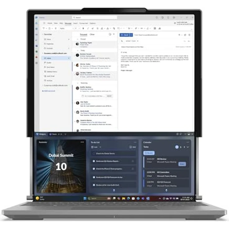 Lenovo ThinkBook Plus G6 Rollable, 14" Notebook mit Intel Core Ultra 7 258V, 32 GB RAM, 1 TB SSD, 2K-Display, Grau – Bild 3