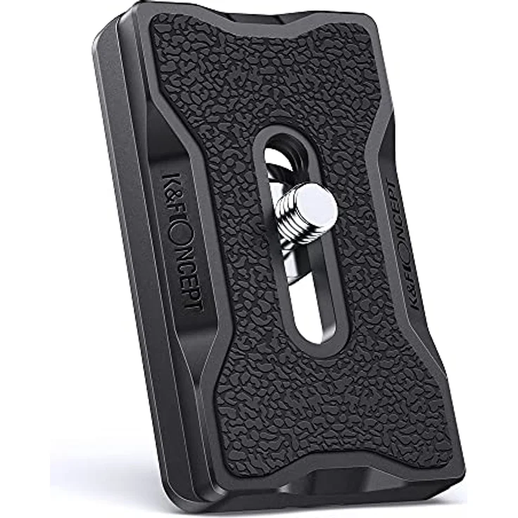 K&F CONCEPT Kamera Schnellwechselplatte, Aluminium Schnellverschlussplatte mit 1/4'' Gewinde, Arca-Swiss System für DSR/DSRL Kameras, leicht und tragbar – Bild 1