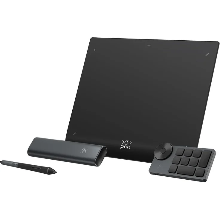 XP-Pen Deco Pro LW Gen 2 Grafiktablet 11 Zoll x 7 Zoll, Bluetooth 5 Zeichentablet mit Eingabestift X3 Pro, 16K Druckstufen, ± 60° Neigung, anthrazit