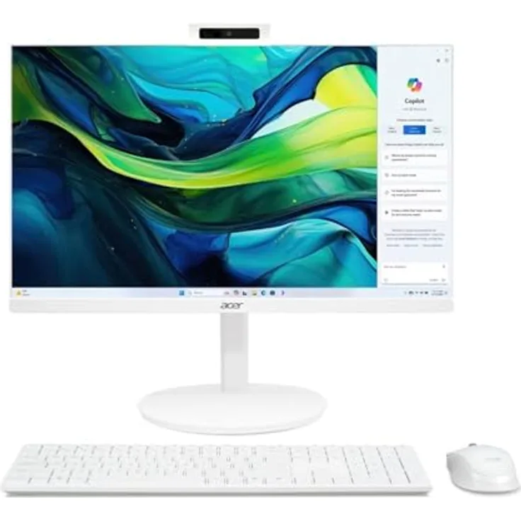 Acer Aspire C 24 C24-1YE13U5UNH, All-in-One PC mit Intel Core i5, 16 GB RAM, 512 GB SSD, 23,8 Zoll Full HD-Display, weiß