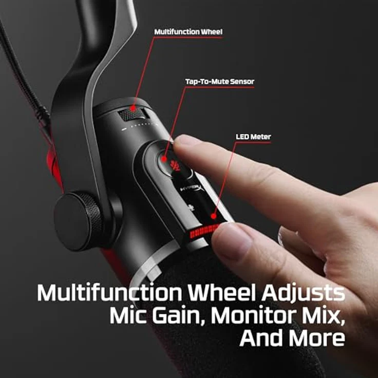 HyperX FlipCast – dynamisches XLR/USB-Mikrofon zum Streamen – Bild 4