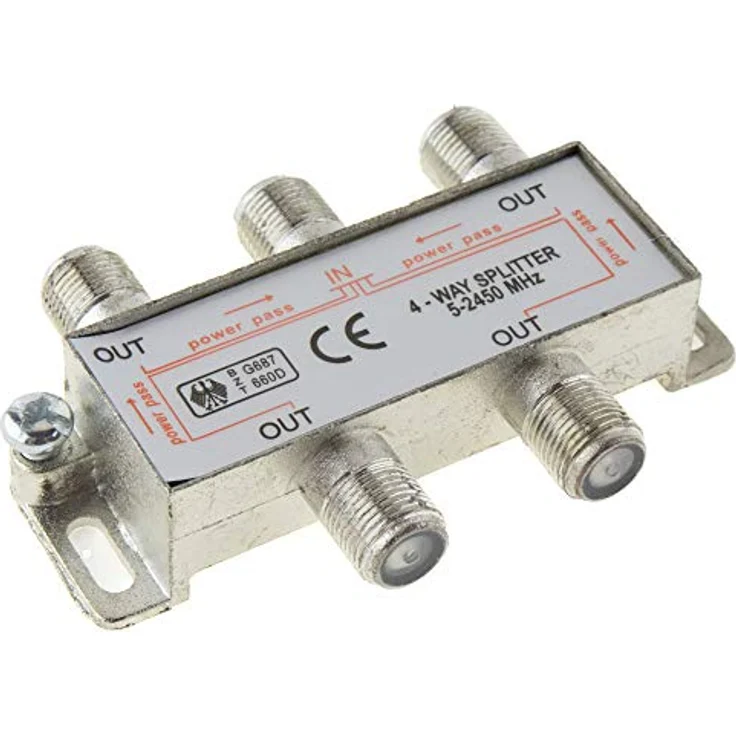 SAT & BK-Verteiler 4-fach Splitter 100dB geschirmt HD- und Unicable- tauchglich – Bild 2