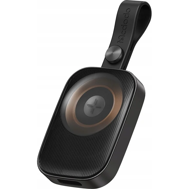 MCDODO Induktives Ladegerät Zum Laden Der Apple Watch 6 7 8 9 SE Ultra Strap, USB-C-Magnetladegerät, leicht und kompakt, schwarz