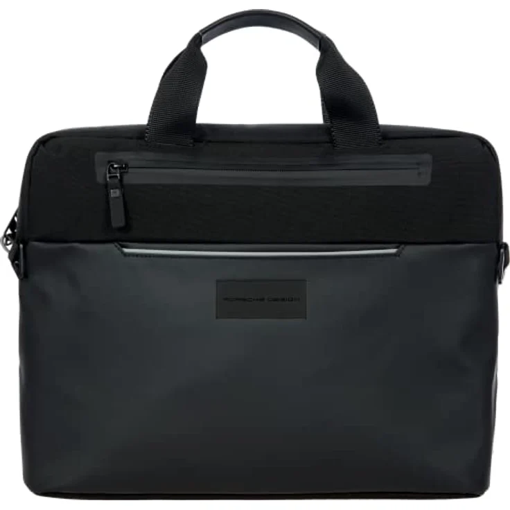 Porsche Design Urban Eco Aktentasche, 38 cm mit Laptopfach, schwarz, 100% Polyester – Bild 1