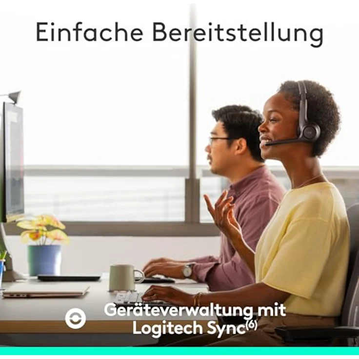 Logitech Zone 305 for Business, kabelloses Bluetooth-Headset mit Mikrofon, für Microsoft Teams, schwarz – Bild 9