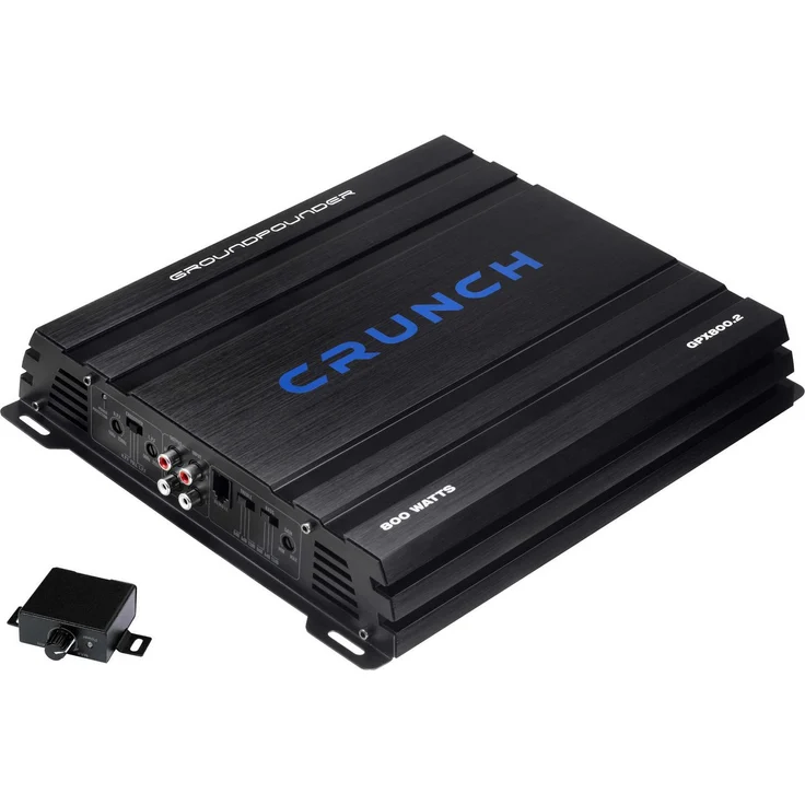 Crunch GPX800.2 2-Kanal Verstärker, 800 W Class A/B, inklusive Basspegel-Fernbedienung – Bild 1