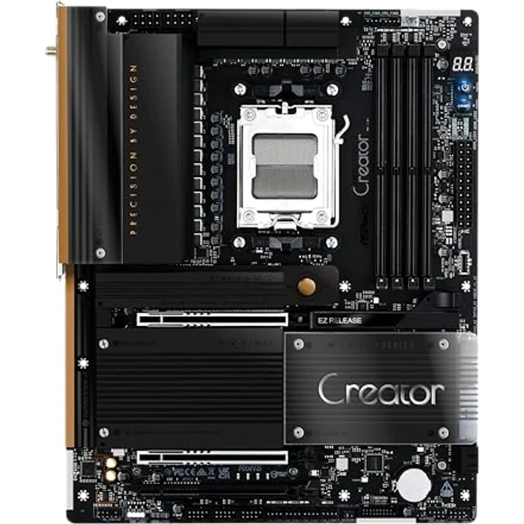 ASRock X870 Taichi Creator AM5 ATX Mainboard, PCIe 5.0, HDMI/USB-C, DDR5, 18+2+1 Phasen-Design, Aluminium-Kühlkörper – Bild 2